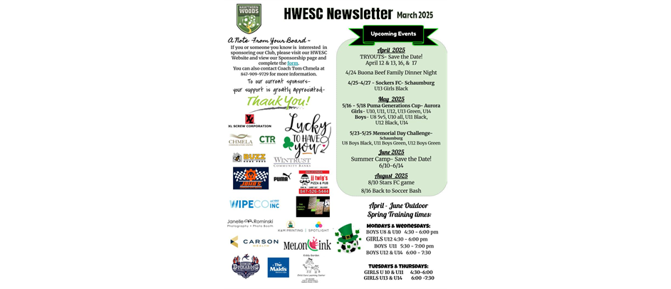 March Newsletter